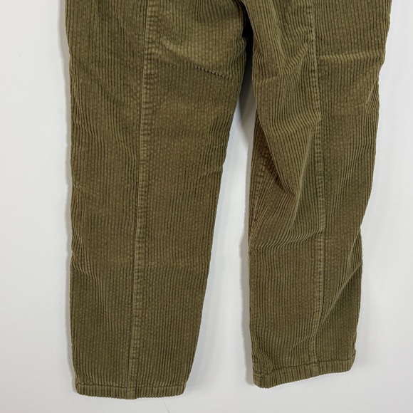 ALEX MILL Neil Cotton Corduroy Straight Leg Pants Olive Green Adjustable Waist 4 - Picture 8 of 15